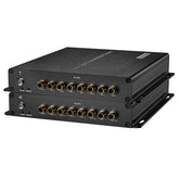 8 port Audio Fiber Converters Unbalanced,Broadcast RCA Audio extender over fiber 1 pair